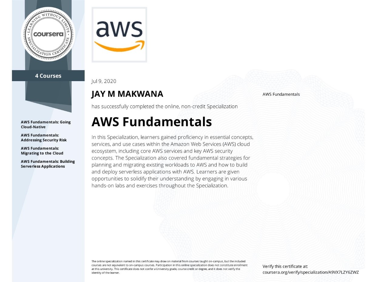 AWS Certificate